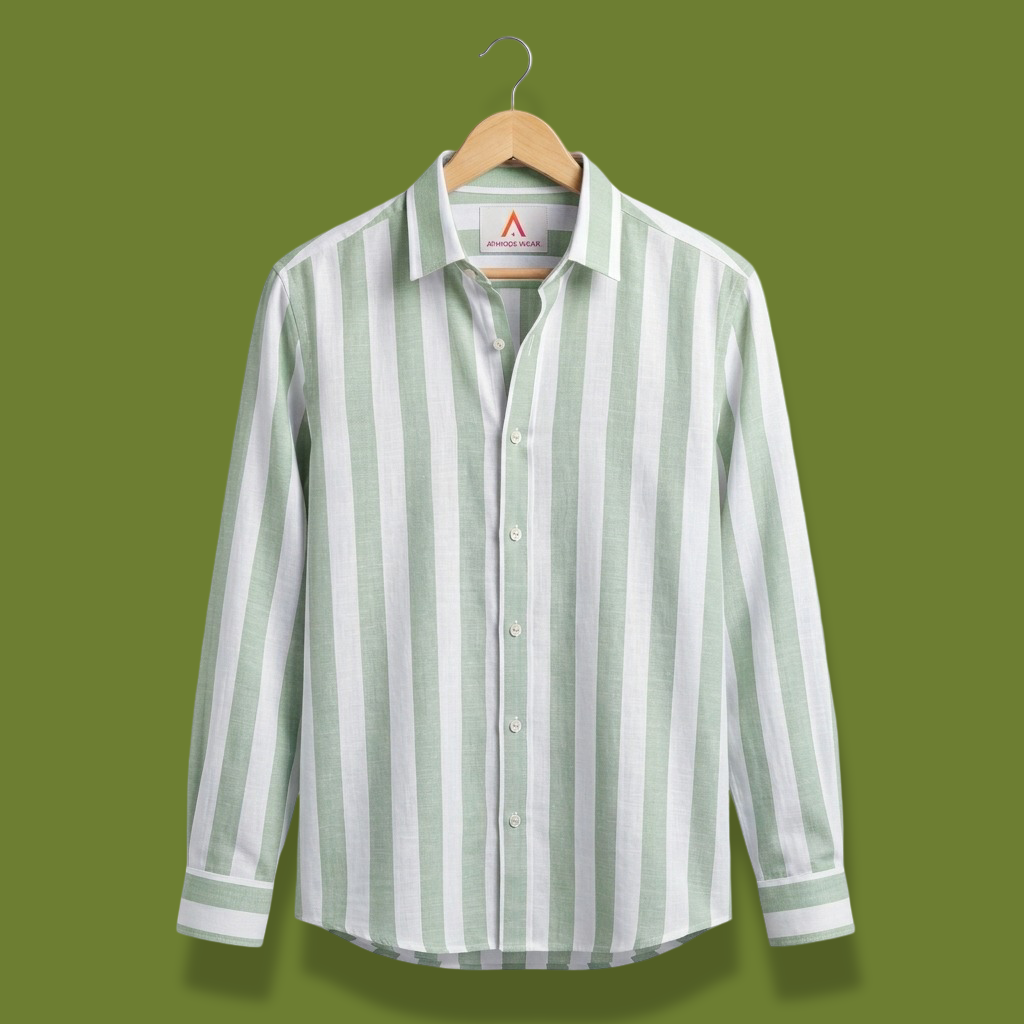 Striped cotton shirt (Full sleeves)