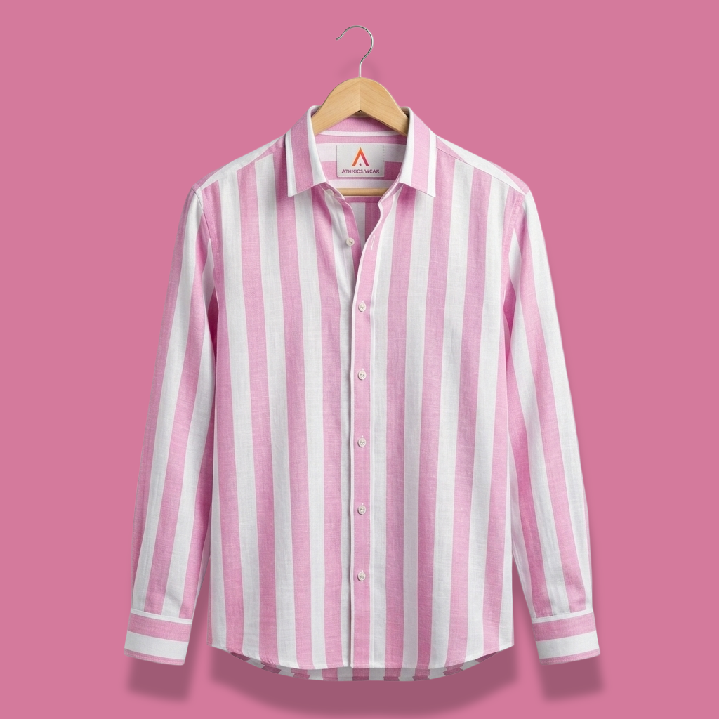 Striped cotton shirt (Full sleeves)